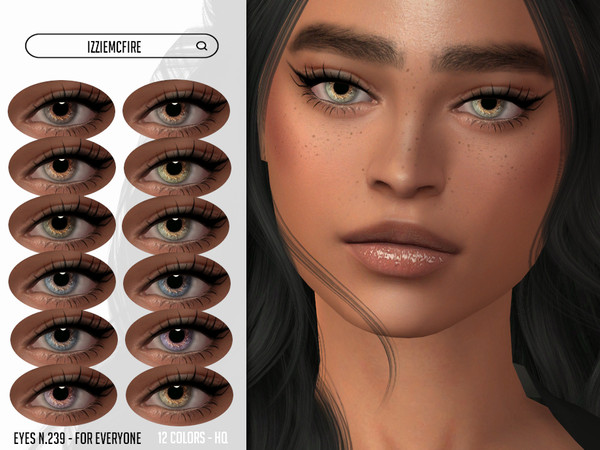 Sims 4 — Eyes N.239 by IzzieMcFire — - Stand alone item with thumbnail - 12 colors - All ages and genders - HQ texture -