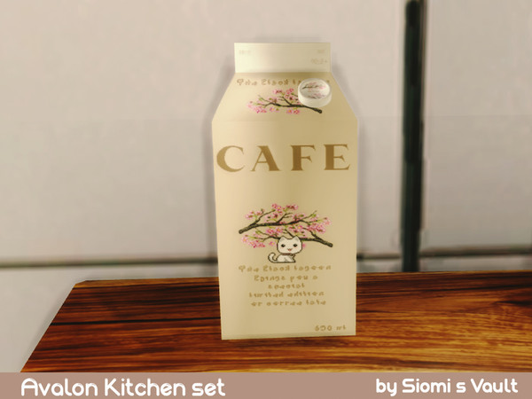 Sims 4 — Avalon III Milk by siomisvault — It says Milk but it's Coffee CAFE, so cafe con leche?Also from my imaginary