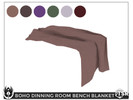 Boho Dinning Room Bench Blanket - Click to view and download separately!