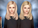 Sims 4 — Slayer 4 - Child Hairstyle by Cazy — Hairstyle for Females, Child. 29 Colors. All LODs, Hats support.