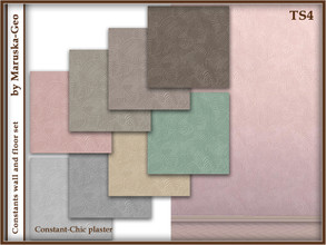 Sims 4 — M-Geo [wall Constant-Chic] plaster by Maruska-Geo — wall - 8 colors