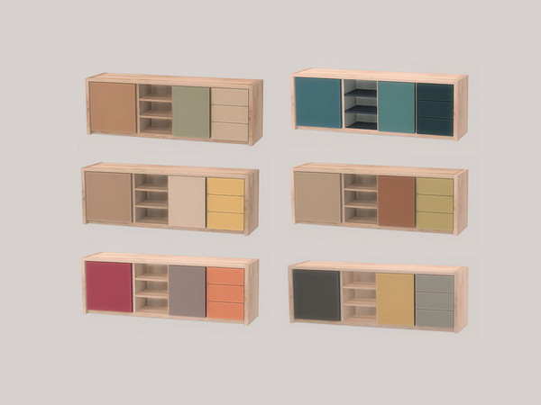 Sims 4 — Bedroom Lien Dresser by ung999 — Bedroom Lien Dresser Color Options : 6