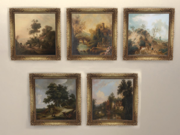 Sims 4 — 18 Century Paintings by yuxmara2710 —  18 Century Paintings