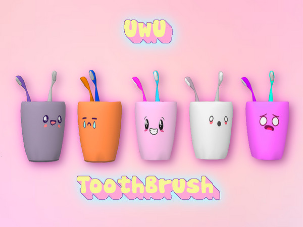Sims 4 — UwU ToothBrush by KyoukoAya — UwU toothbrush by KyoukoAya :3
