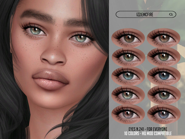 Sims 4 — Eyes N.241 by IzzieMcFire — - Stand alone item with thumbnail - 10 colors - All ages and genders - HQ texture -