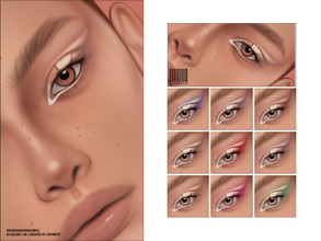 Sims 4 — Eyeshadow  | N186 V1  by cosimetic — - Female - 10 Swatches. - 10 Custom thumbnail. - You can find it in the
