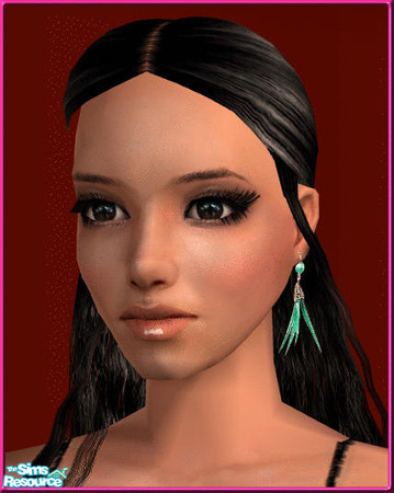 Sims 2 — Lianaa Set 7 Fashion Earrings - azur by Lianaa — Set 7 Fashion Earrings Azur