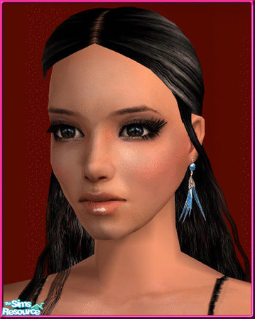 Sims 2 — Lianaa Set 7 Fashion Earrings - blue by Lianaa — Set 7 Fashion Earrings Blue