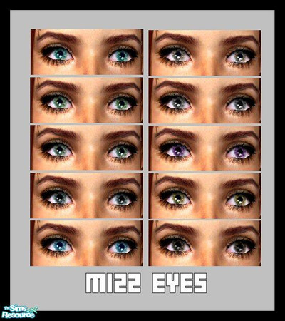 Sims 2 — Mizz Eyes by Lola — Vibrant & Colourful Eyes.