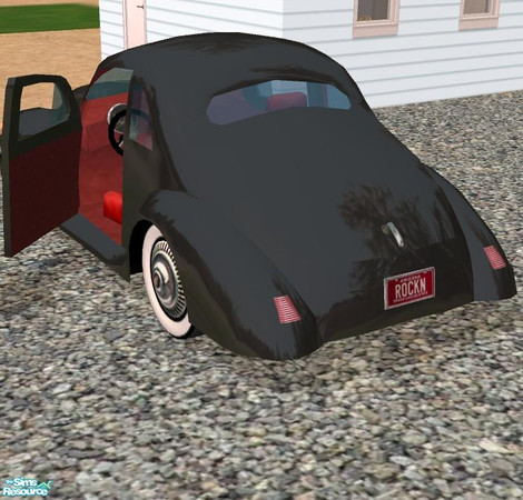 Sims 2 — 1940 Viking Coupe - Hot Rod Red Interior by Dr Pixel — Red interior with white seat inserts