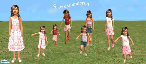 Sims 2 — Sisters summerset by senstih — I know I'm a little bit late with this summerset, but in the sims world, it can