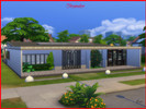 Sims 4 — Oleander by ruja2 — Oleander, one-story house with three bedrooms and two bathrooms, one is a suite with a