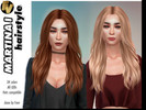 Sims 4 — Martina Hairstyle (Style I) by Frevi — New hairmesh 34 colours HQ texture All LODs Hat compatible Hope you like