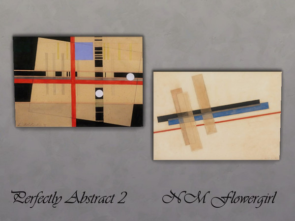 Sims 4 — Perfectly Abstract 2 by nmflowergirl — This horizontal take on abstract perfection is perfect for the private