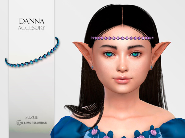 Sims 4 — Danna Accessory Child by Suzue — -New Mesh (Suzue) -5 Swatches -For Female and Male -Hat Category -HQ Compatible