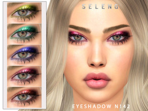 Sims 4 — Eyeshadow N142 by Seleng — The eyeshadow has 19 colours and HQ compatible. Allowed for teen, young adult, adult
