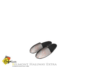 Sims 3 — Belmont Women's Slippers by Onyxium — Onyxium@TSR Design Workshop Hallway Collection | Belong To The 2023 Year