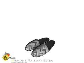 Sims 3 — Belmont Men's Slippers by Onyxium — Onyxium@TSR Design Workshop Hallway Collection | Belong To The 2023 Year
