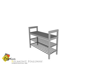 Sims 3 — Belmont Bench With Shoe Storage by Onyxium — Onyxium@TSR Design Workshop Hallway Collection | Belong To The 2023