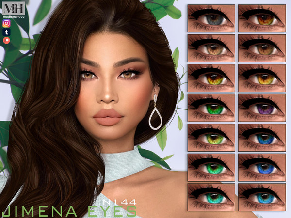 Sims 4 — Jimena Eyes N144 by MagicHand — Oceanic eyes males and females in 16 swatches - HQ Compatible. Preview - CAS