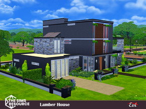 Sims 4 — Lambert House_No CC by evi — A family house spread in 3 floors and basement. Basement, Home cinema, guest room,