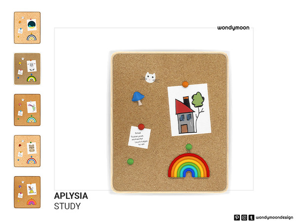 Sims 4 — Aplysia Board by wondymoon — Aplysia Kids Room - Board Wondymoon Sims 4 Creations | 2023