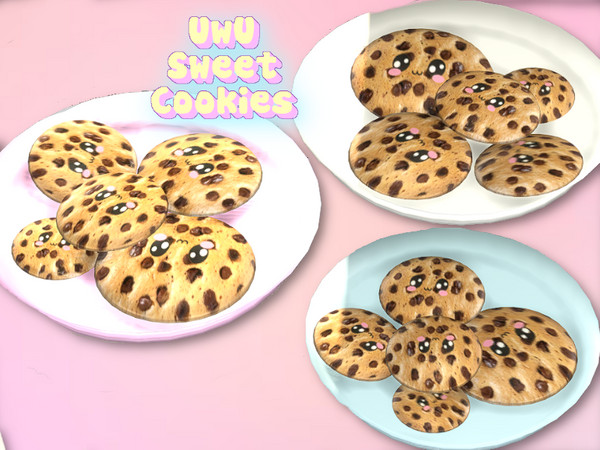 Sims 4 — UwU Sweet Cookies by KyoukoAya — UwU Sweet Cookies ! 6 swatches by KyoukoAya<3