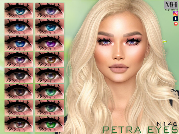 Sims 4 — Petra Eyes N146 by MagicHand — Fantasy eyes males and females in 16 swatches - HQ Compatible. Preview - CAS