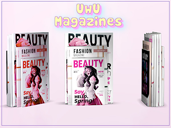 Sims 4 — UwU Magazines by KyoukoAya — UwU Magazines by KyoukoAya :3