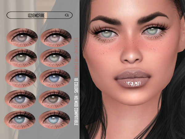 Sims 4 — Eyes N.242 by IzzieMcFire — - Stand alone item with thumbnail - 10 colors - All ages and genders - HQ texture -
