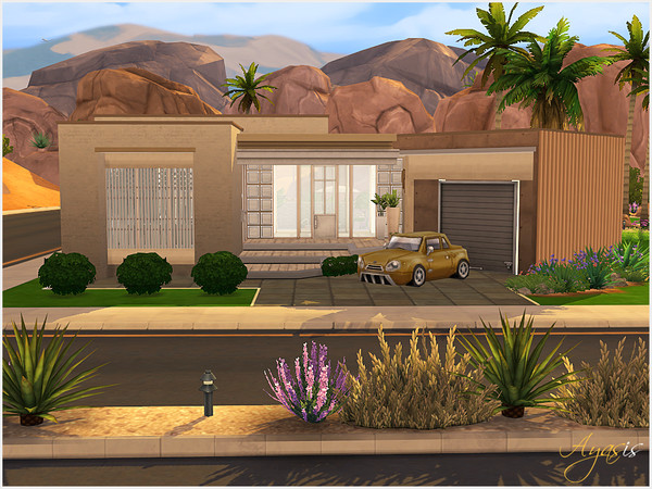 Sims 4 — Bernard by ayasis — 1 bedroom 1 children's room sitting room kitchen Bath Wide Garden