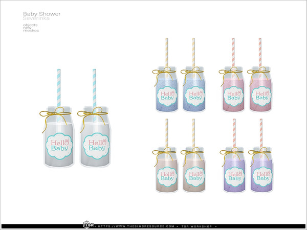 Sims 4 — Baby Shower - juice by Severinka_ — Juice (DECOR) From the set 'Baby Shower' Build / Buy category: Decor /