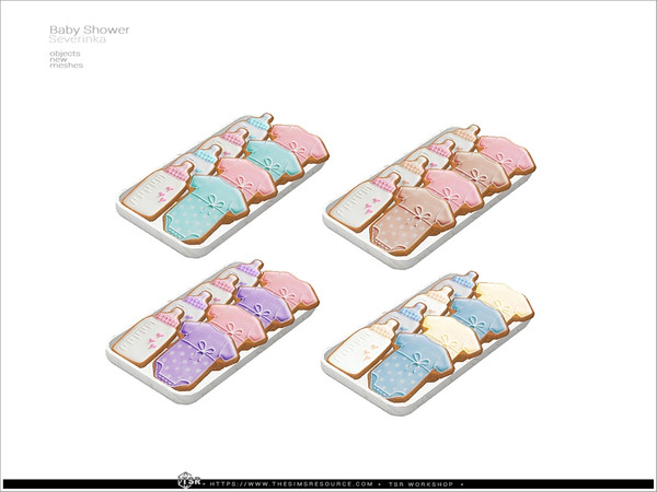 Sims 4 — Baby Shower - cookie by Severinka_ — Cookie (DECOR) From the set 'Baby Shower' Build / Buy category: Decor /