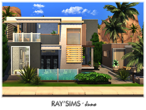 Sims 4 — Juno by RayDesign9 — This house fully furnished and decorated, without custom content. This house has 2 bedroom