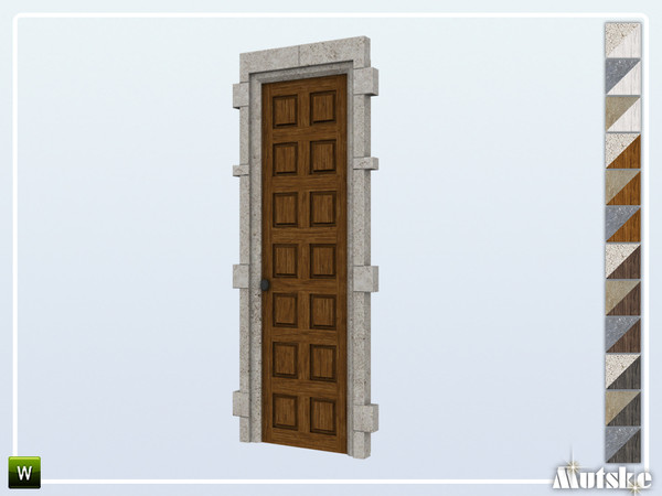 Sims 4 — Huxham Door Front 1x1 by Mutske — This door is part of the Huxham construtionset. Made by Mutske@TSR.