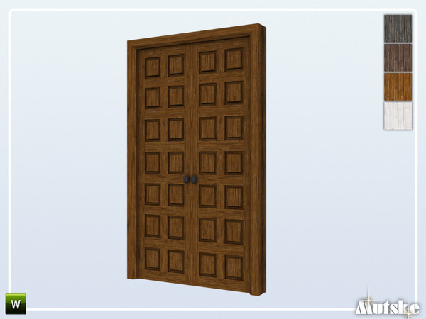 Sims 4 — Huxham Door Privat 2x1 by Mutske — This door is part of the Huxham construtionset. Made by Mutske@TSR.