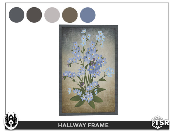 Sims 4 — Hallway Frame by nemesis_im — Frame from Hallway Set - 5 Colors - Base Game Compatible