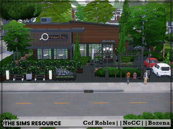 Sims 4 — Cof Robles by Bozena — The house is located in the San Sequoia . Have fun Lot: 40 x 30 Value: $ 83 976 Lot type: