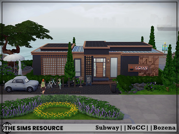 Sims 4 — Subway by Bozena — The house is located in the San Sequoia . Have fun Lot: 30 x 20 Value: $ 39 215 Lot type:
