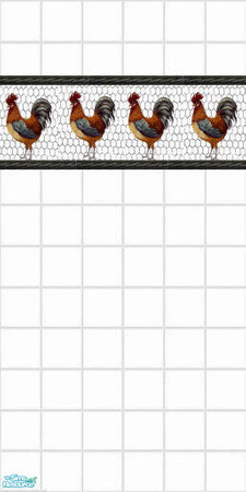 Sims 2 — White roosters by devilishdawn — tile