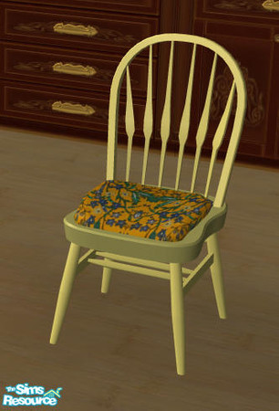 Sims 2 — Provence Chairs/chairpads - 4 by Sophel21 — Chair and pad with a touch of provence ***REQ. mesh from