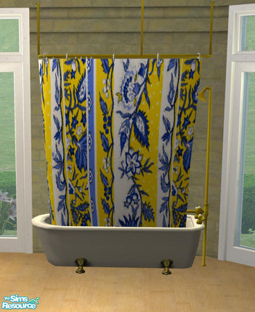 Sims 2 — Provence Shower Curtain 4 by Sophel21 — shower curtain with a touch of provence
