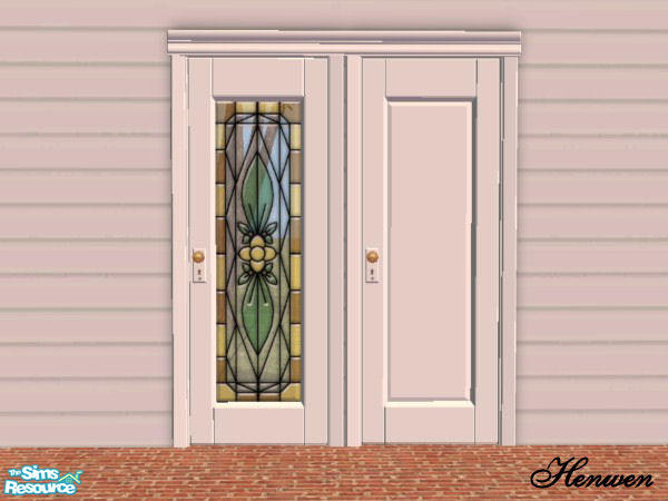 Sims 2 — Chiclettina Mauritania White INSERT by Henwen — This is the INSERT or glass part [shown on the right] of the