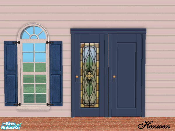 Sims 2 — Chiclettina Mauritania Blue INSERT by Henwen — This is the INSERT [shown on the right] or glass part of the