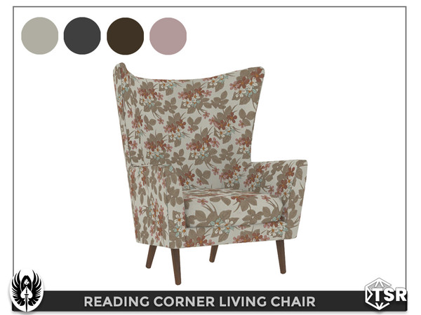 Sims 4 — Reading Corner Living Chair by nemesis_im — Living Chair from Reading Corner Set - 4 Colors - Base Game