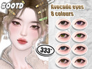 Sims 4 — 333-Avocado eyes by asan333 — HQ mod compatible custom thumbnail Reuploading to any forum or website is not