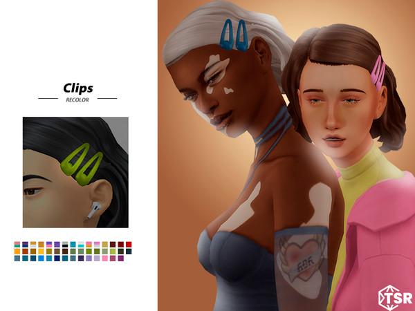 Sims 4 — Samantha's Recolor Clips by sehablasimlish — - Maxis Match - Base game compatible - Hat compatible - Teen -