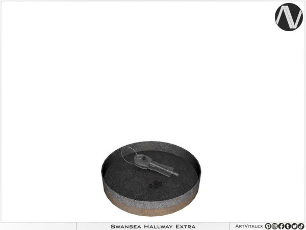 Sims 4 — Swansea Key Bowl by ArtVitalex — Hallway Collection | All rights reserved | Belong to 2023 ArtVitalex@TSR -