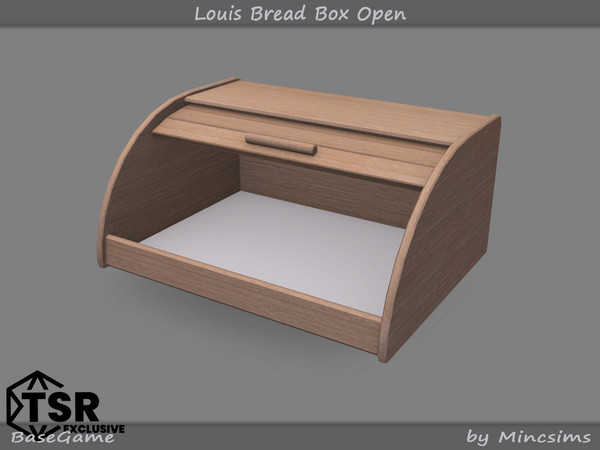 Sims 4 — Louis Bread Box Open by Mincsims — Basegame Compatible 1 swatch