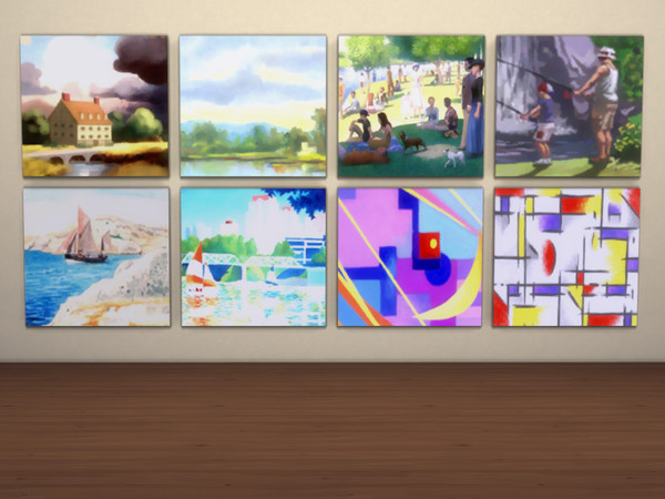 Sims 4 — My Sims Painting 2 by yuxmara2710 —  My Sims Painting 2 [Dine Out Sunny Side Up Prints]